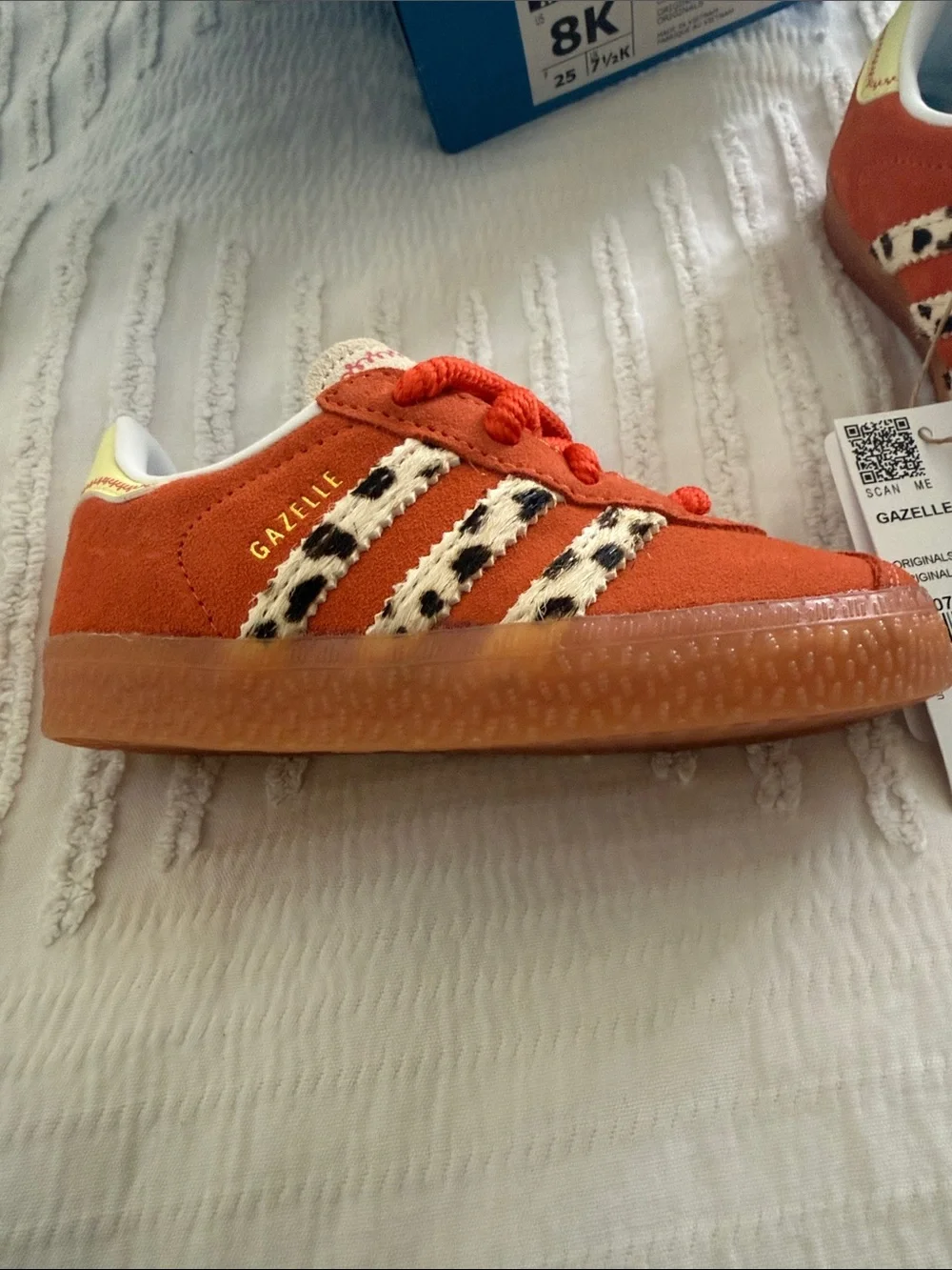 adidas Kids Gazelle Jessie  CF EL Orange Suede TOY STORY